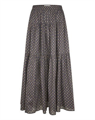 Lollys Laundry - Sunset LL Maxi Nederdel - Dark Blue